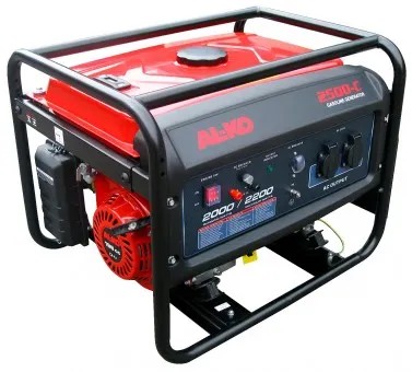 AL-KO 2500-C, Benzin Stromerzeuger, Leistung 2200 Watt mit 2x 230V Steckdose, 15 Tankinhalt